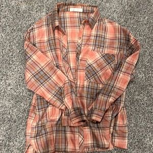Size M/L soft flannel.  Never been worn.